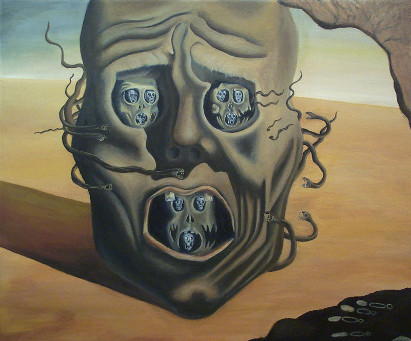 Replication of Salvador Dali's Visage of War (Faces of War) Heidi Daley