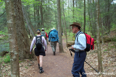 Beginning the Hike
