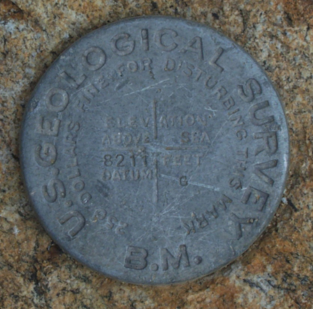 USGS Marker Big Baldy