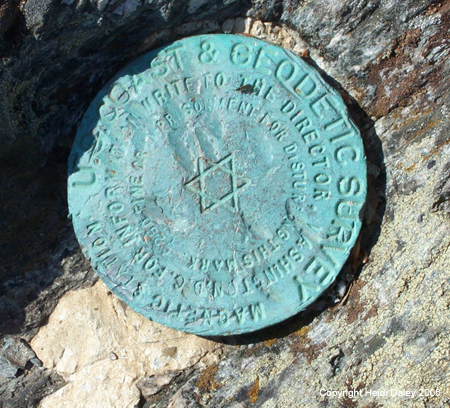 Alander Mountain USGS Marker