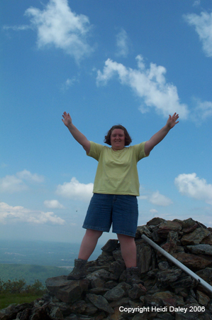 Heidi at Brace Mountain Summit