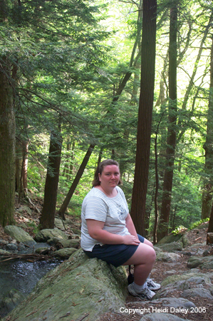 Heidi on Bash Bish Falls Trail