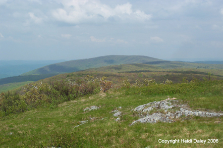 View of Alander Mountain from the top of Brace Mountain