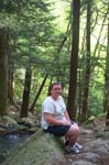 Heidi on Bash Bish Falls Trail