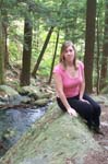 Melissa on Bash Bish Falls Trail