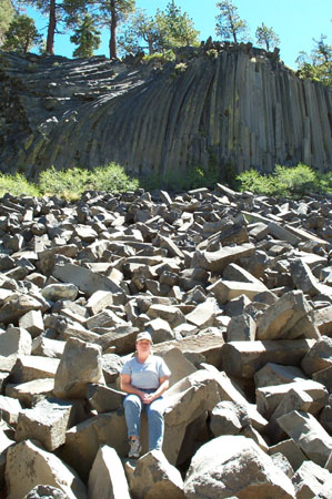 Heidi at Devil's Post Pile
